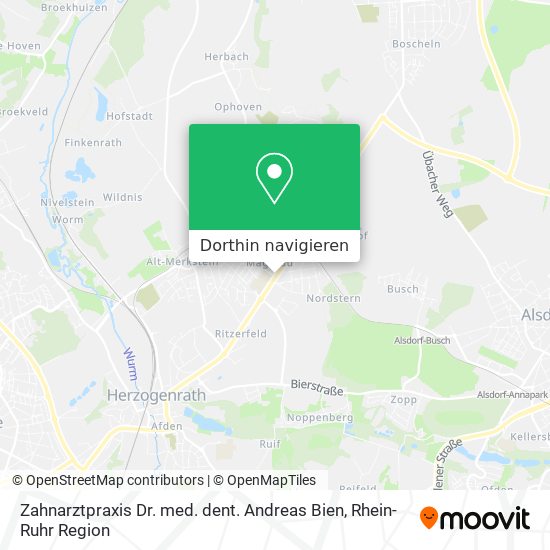 Zahnarztpraxis Dr. med. dent. Andreas Bien Karte