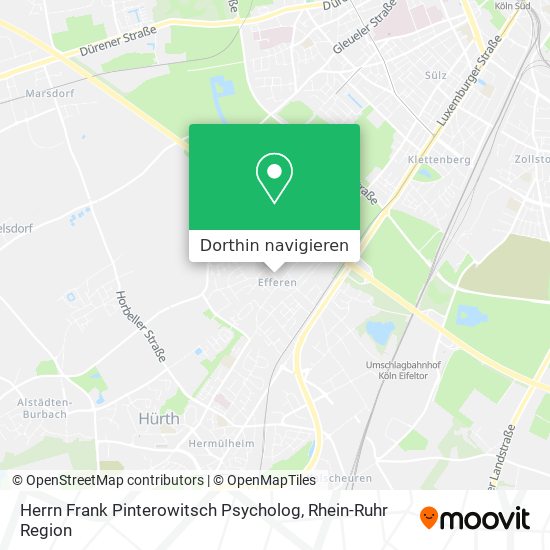 Herrn Frank Pinterowitsch Psycholog Karte