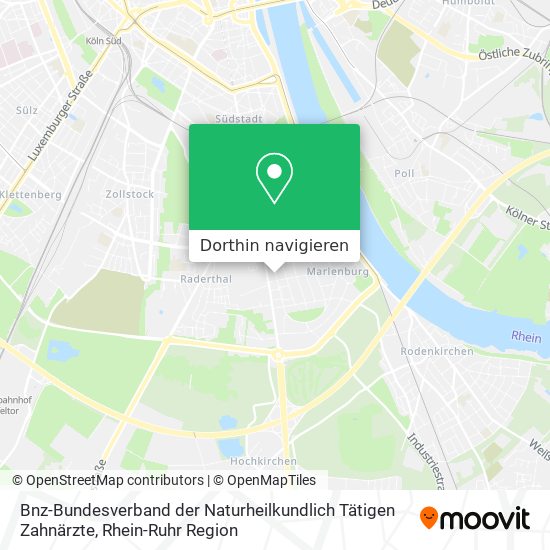 Bnz-Bundesverband der Naturheilkundlich Tätigen Zahnärzte Karte