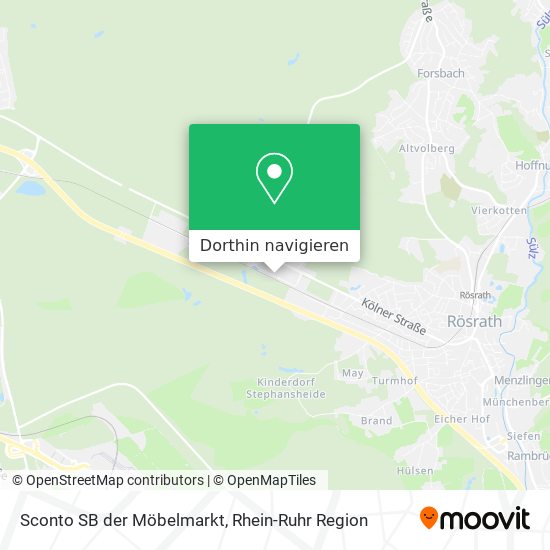 Sconto SB der Möbelmarkt Karte