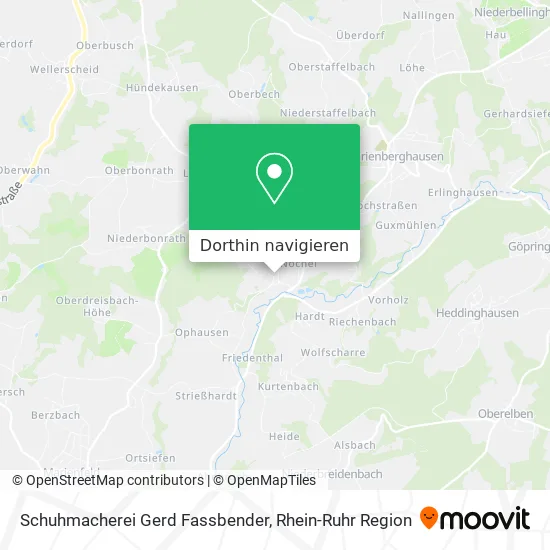 Schuhmacherei Gerd Fassbender Karte