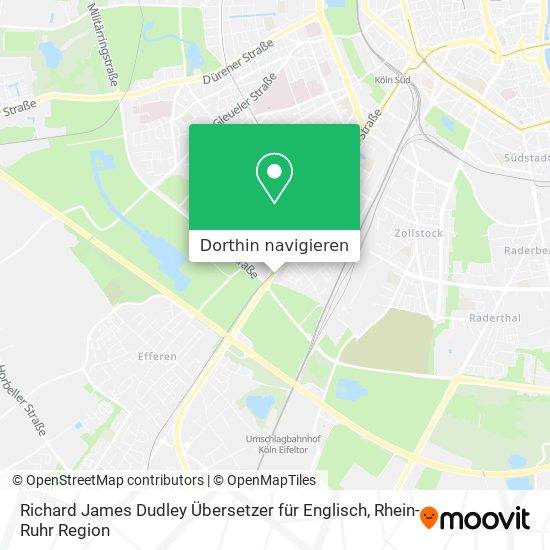 Richard James Dudley Übersetzer für Englisch Karte