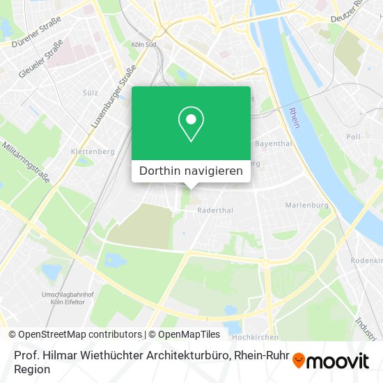 Prof. Hilmar Wiethüchter Architekturbüro Karte
