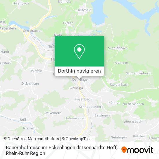 Bauernhofmuseum Eckenhagen dr Isenhardts Hoff Karte