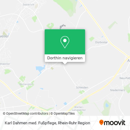 Karl Dahmen med. Fußpflege Karte