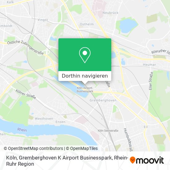 Köln, Gremberghoven K Airport Businesspark Karte