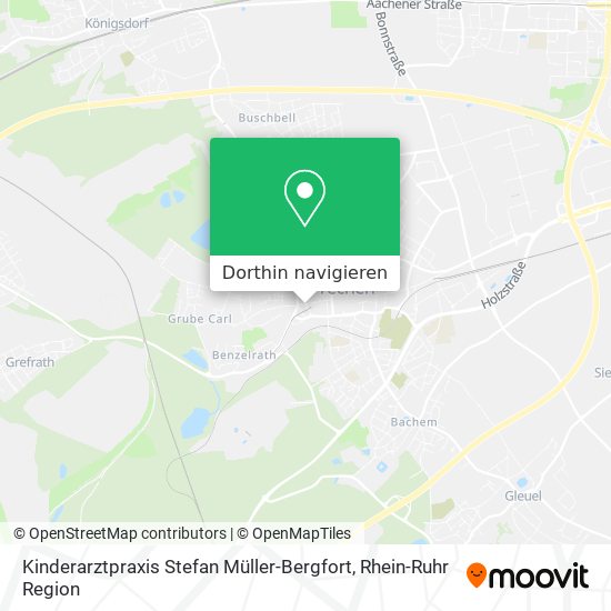Kinderarztpraxis Stefan Müller-Bergfort Karte