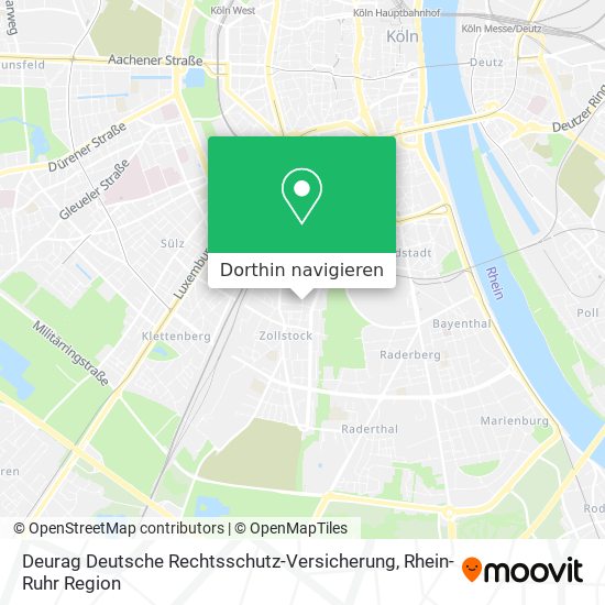 Deurag Deutsche Rechtsschutz-Versicherung Karte