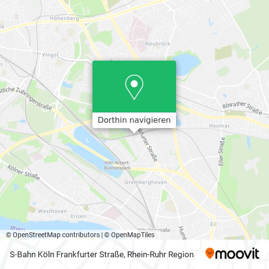 S-Bahn Köln Frankfurter Straße Karte