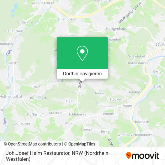 Joh.Josef Halm Restaurator Karte