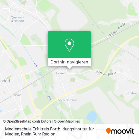 Medienschule Erftkreis Fortbildungsinstitut für Medien Karte