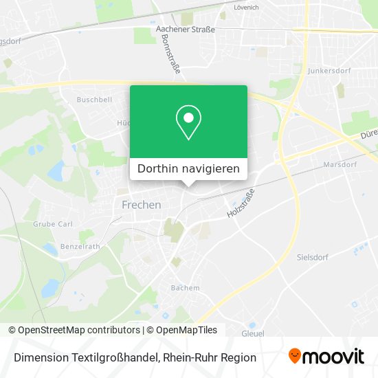 Dimension Textilgroßhandel Karte