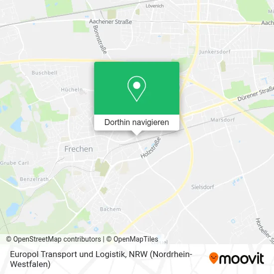 Europol Transport und Logistik Karte