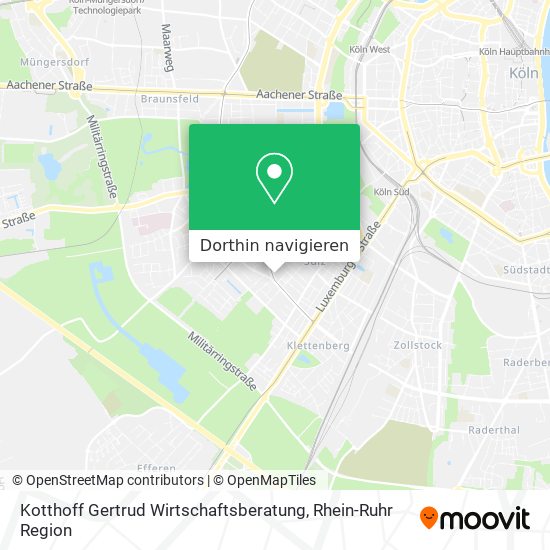 Kotthoff Gertrud Wirtschaftsberatung Karte