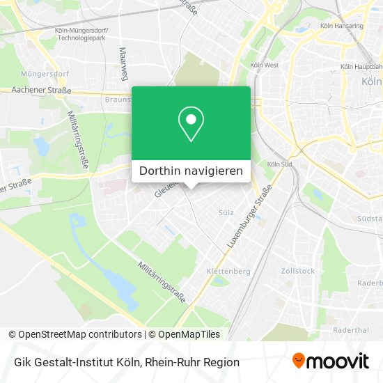 Gik Gestalt-Institut Köln Karte