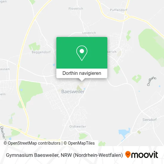 Gymnasium Baesweiler Karte