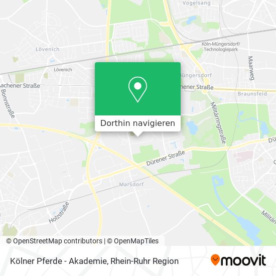 Kölner Pferde - Akademie Karte
