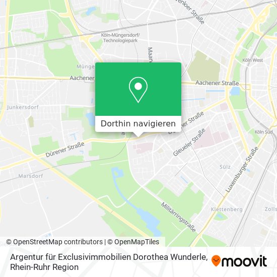 Argentur für Exclusivimmobilien Dorothea Wunderle Karte