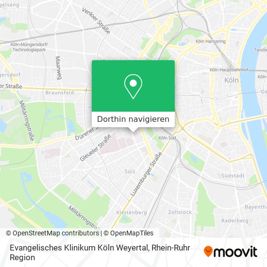 Evangelisches Klinikum Köln Weyertal Karte