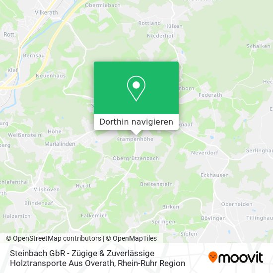 Steinbach GbR - Zügige & Zuverlässige Holztransporte Aus Overath Karte