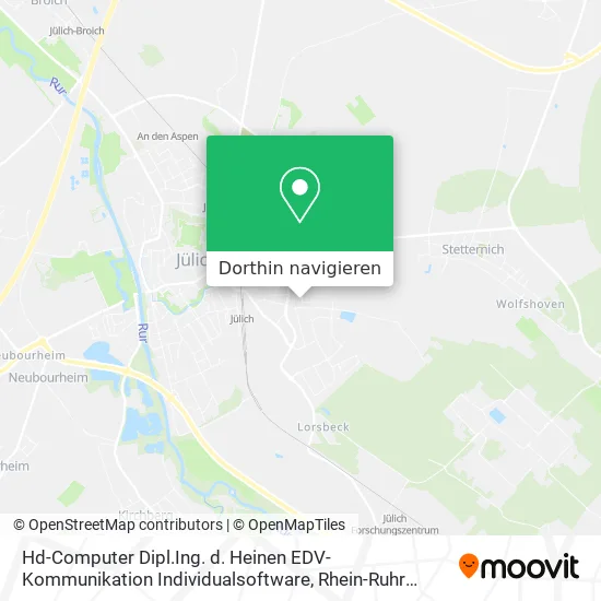 Hd-Computer Dipl.Ing. d. Heinen EDV-Kommunikation Individualsoftware Karte