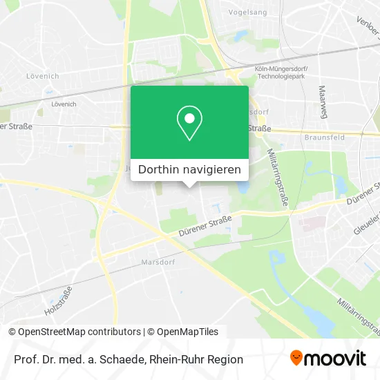 Prof. Dr. med. a. Schaede Karte