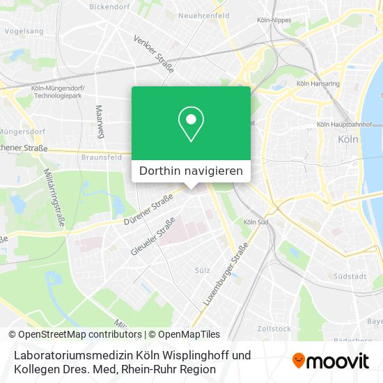 Laboratoriumsmedizin Köln Wisplinghoff und Kollegen Dres. Med Karte