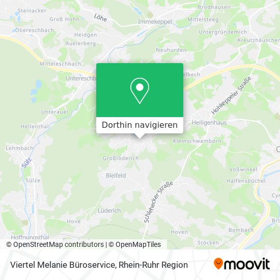 Viertel Melanie Büroservice Karte