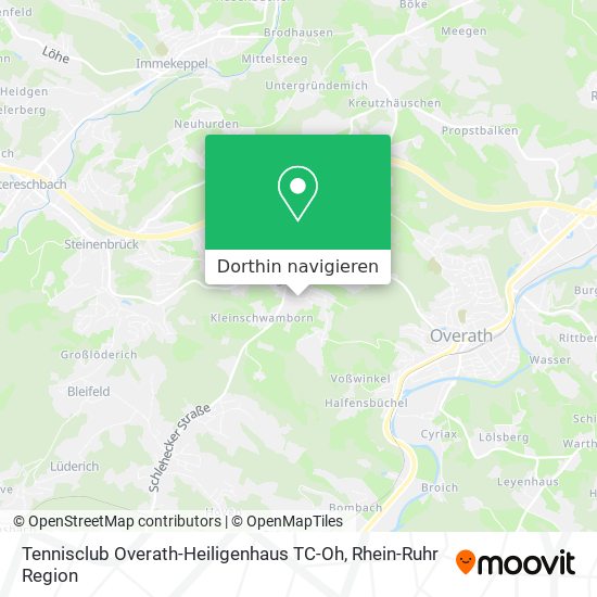 Tennisclub Overath-Heiligenhaus TC-Oh Karte