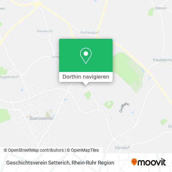 Geschichtsverein Setterich Karte