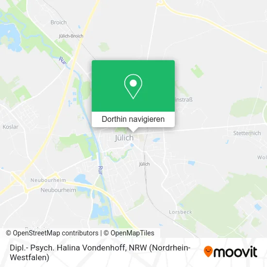 Dipl.- Psych. Halina Vondenhoff Karte