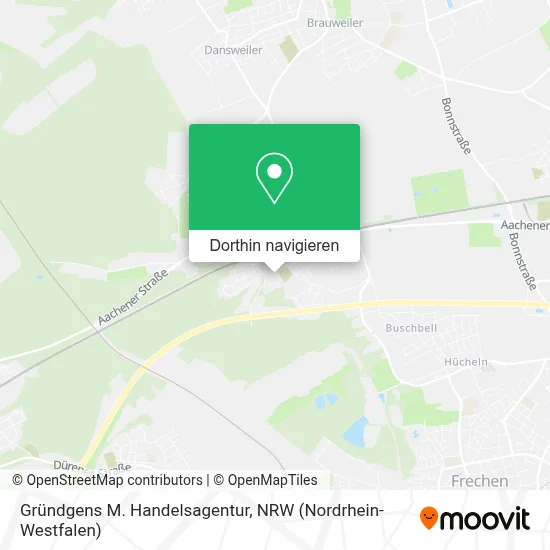 Gründgens M. Handelsagentur Karte