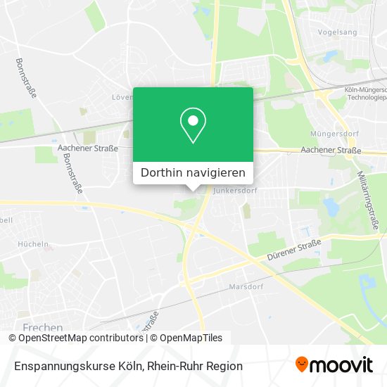 Enspannungskurse Köln Karte