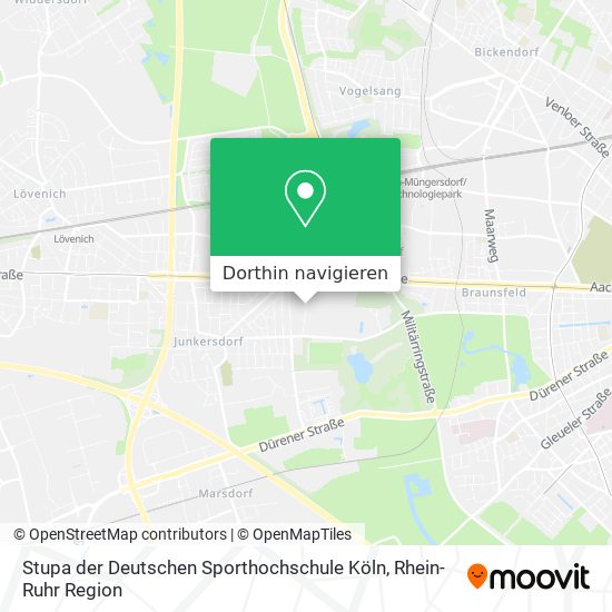 Stupa der Deutschen Sporthochschule Köln Karte