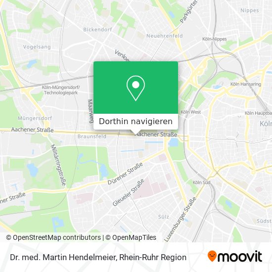 Dr. med. Martin Hendelmeier Karte
