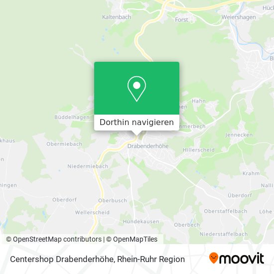 Centershop Drabenderhöhe Karte