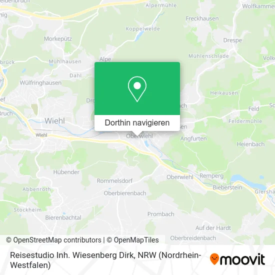 Reisestudio Inh. Wiesenberg Dirk Karte