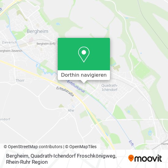 Bergheim, Quadrath-Ichendorf Froschkönigweg Karte