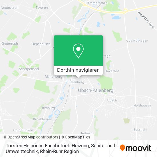 Torsten Heinrichs Fachbetrieb Heizung, Sanitär und Umwelttechnik Karte