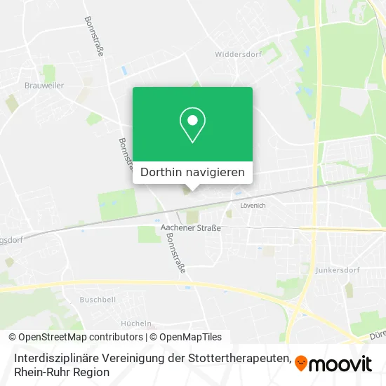 Interdisziplinäre Vereinigung der Stottertherapeuten Karte