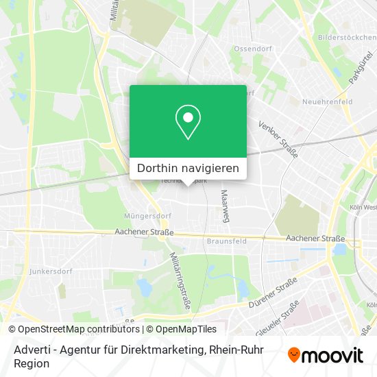 Adverti - Agentur für Direktmarketing Karte