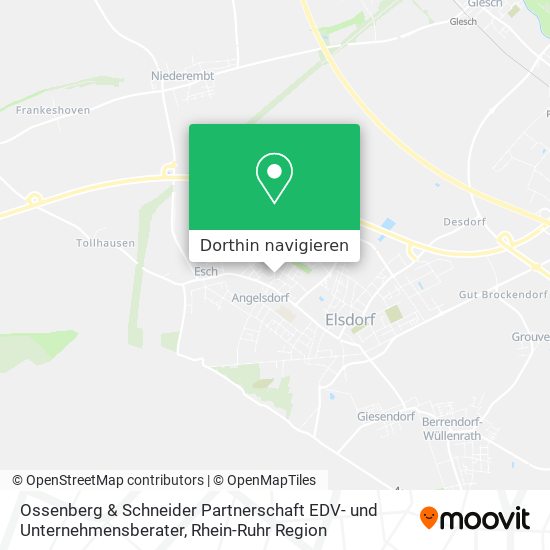 Ossenberg & Schneider Partnerschaft EDV- und Unternehmensberater Karte