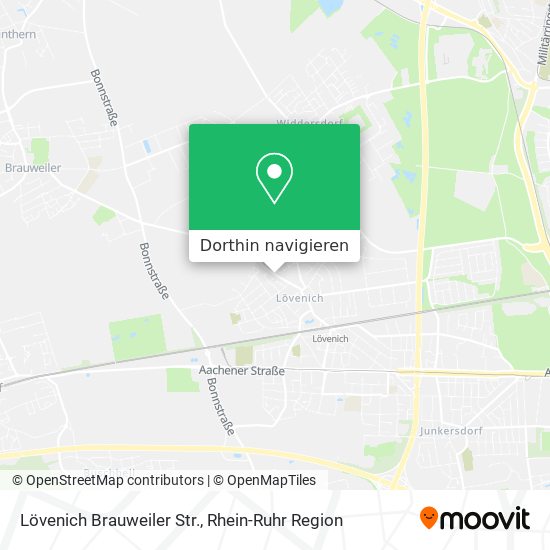 Lövenich Brauweiler Str. Karte