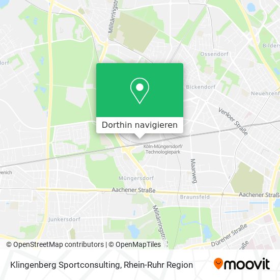 Klingenberg Sportconsulting Karte