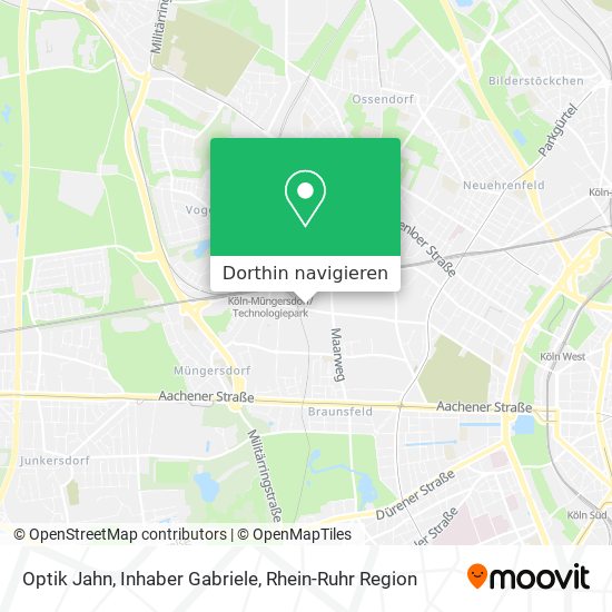 Optik Jahn, Inhaber Gabriele Karte