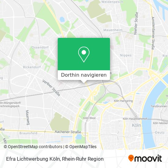 Efra Lichtwerbung Köln Karte