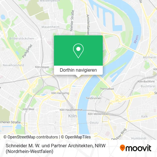 Schneider M. W. und Partner Architekten Karte