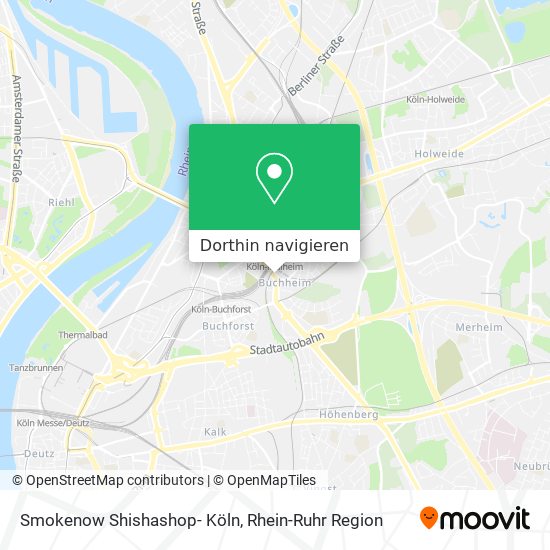 Smokenow Shishashop- Köln Karte