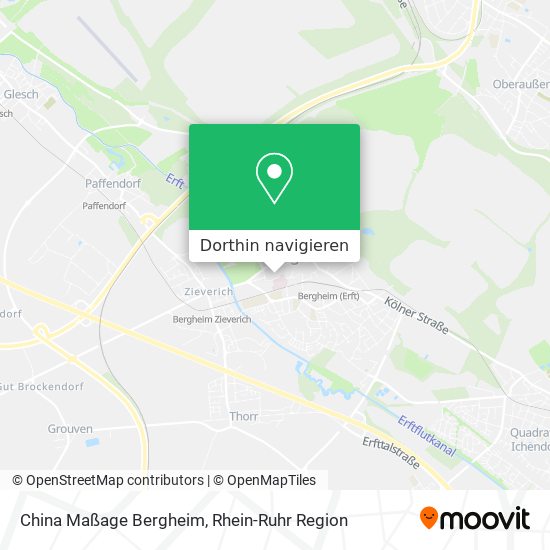 China Maßage Bergheim Karte