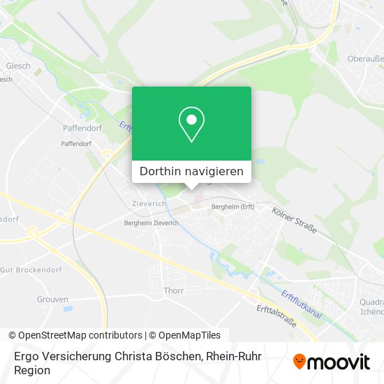 Ergo Versicherung Christa Böschen Karte